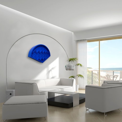 FAN YKB - Brutalist Wood Wall Art | Wall Sculpture in Wall Hangings by Studio DeSimoneWayland