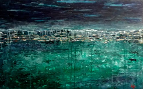 It happened one night | Oil And Acrylic Painting in Paintings by Elena Parau