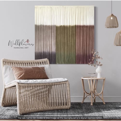 GELATI Pastel Textile Fiber Art Wall Hanging | Macrame Wall Hanging in Wall Hangings by Wallflowers Hanging Art