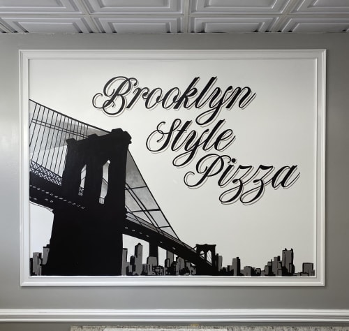Brooklyn Style Pizza | Murals by Koval Mural by Dan Koval | L&L Pizza & Pasta New York Style in Metuchen