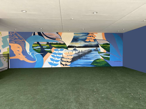 MUSC Shaw Jenkins Children's Hospital Mural | Street Murals by Girls Who Paint Murals | MUSC Shawn Jenkins Children's Hospital in Charleston