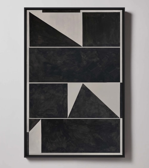 "VectorPoint No. 1" I Geometric Framed Giclée Print | Prints in Paintings by ART + ALCHEMY By Nicolette Atelier