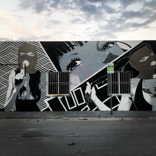 Gangsta Girls | Street Murals by Stefan Smith (Semzart)