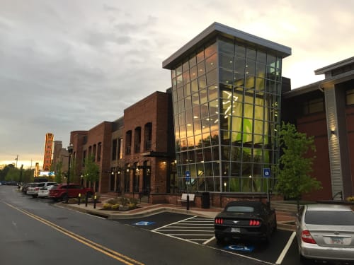 E Center Mural. Sugar Hill, GA | Murals by Michael Moon Studio | E Center in Sugar Hill