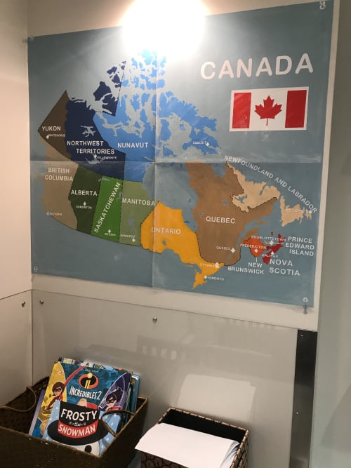 Map of Canada | Murals by Murals By Marg | Little Pearls Pediatric Dentistry in Toronto