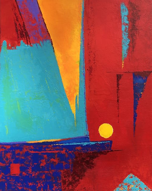 Are You Following the Straight and Narrow | Oil And Acrylic Painting in Paintings by Reade C Gloeckner Fine Art