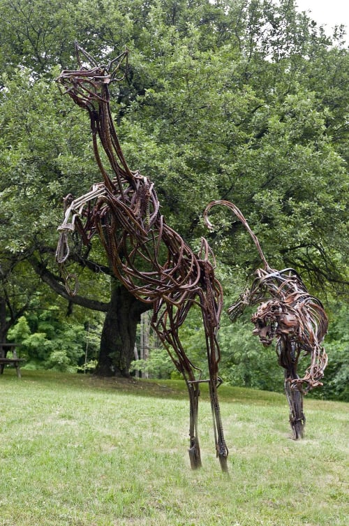 Catattack | Public Sculptures by Wendy Klemperer Art Inc