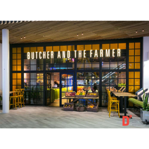 Butcher and The Farmer - O2 Arena - London | Interior Design by Design Partnership Australia | Butcher and the Farmer The O2 in London