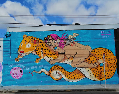 Tus puñales son ahora mis alas | Street Murals by Titania | Distrito Graffiti in Bogotá