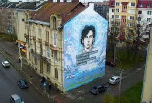 Hero of Heavenly Hundreds R. Gurik | Street Murals by Roman Bonchuk