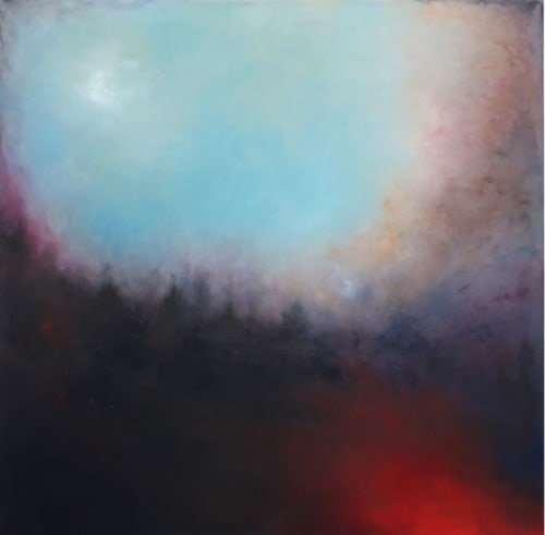 Destitute Version of Love | Oil And Acrylic Painting in Paintings by Nilou Farzam