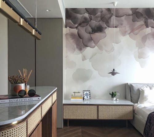 Bloom Wallpaper - Plum | Wall Treatments by Emma Hayes