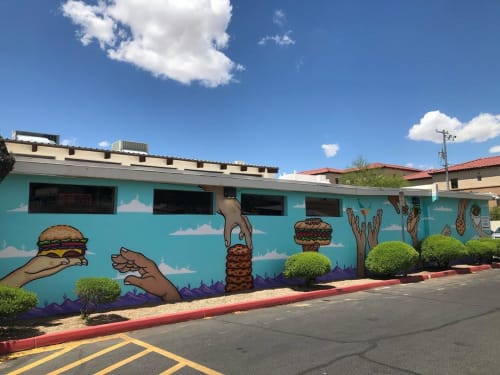 "Hoping Hands" | Murals by Jesse Perry Art | Mission Possible Cafe/A Nonprofit Restaurant in Phoenix