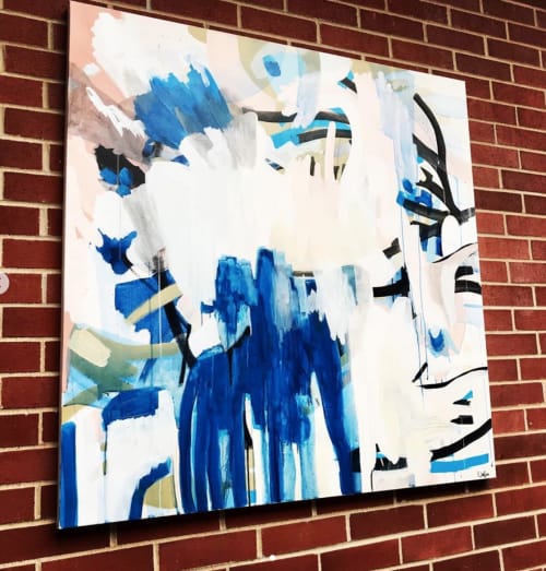 Mask and Flippers | Paintings by Cat Huss | Drury University in Springfield