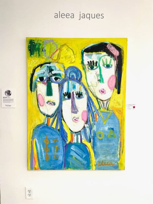 DysFUNctional Family | Sold | Oil And Acrylic Painting in Paintings by Aleea Jaques