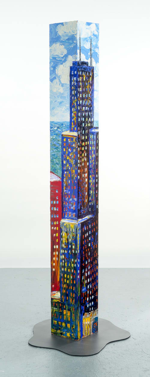Free Standing Urban Tower | Oil And Acrylic Painting in Paintings by Sue Averell