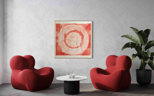 Circles C4848 A | Mixed Media by Michael Denny Art, LLC