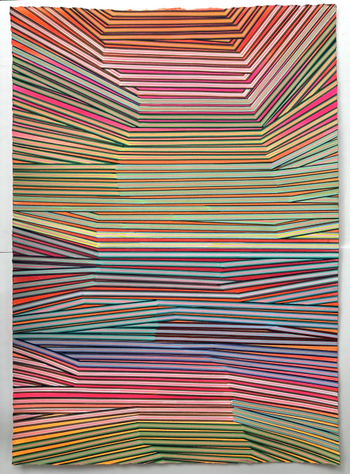 'Covering With Memrories' work on paper, 41.5" x 29.5" | Drawing in Paintings by Elyce Abrams