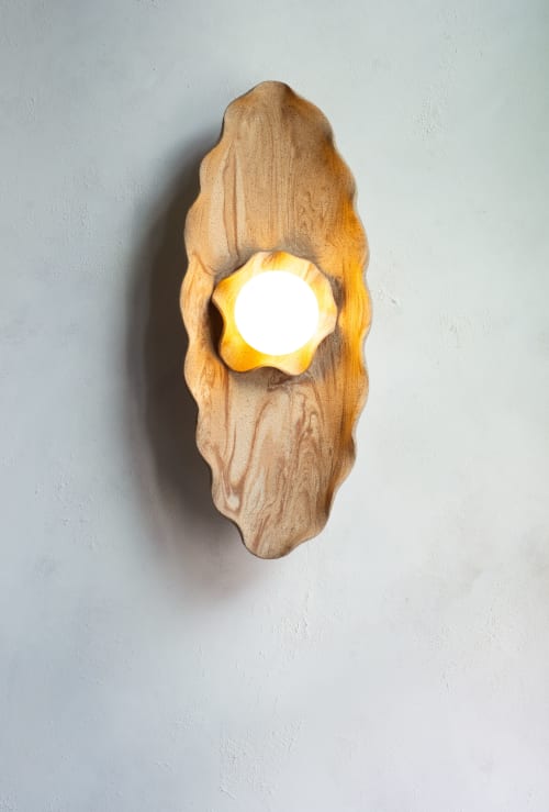 "Ayam" Ceramic wall sconce | Sconces by Asmaa Aman Studio