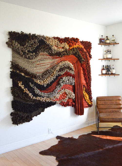 Abstract large scale fiber art- Limitless | Wall Hangings by Camille McMurry