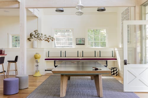 The Trigon Ping Pong Table in Interior by Kate Maloney ID. | Tables by 11 Ravens