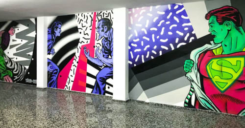 Collective Intervention with Viard Ruben | Murals by Dante Arcade