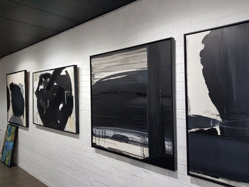 Decay & Renewal #7, Robot and Decay & Renewal #2 | Paintings by Emilie Heurtevent | WHO Gallery in Malvern East