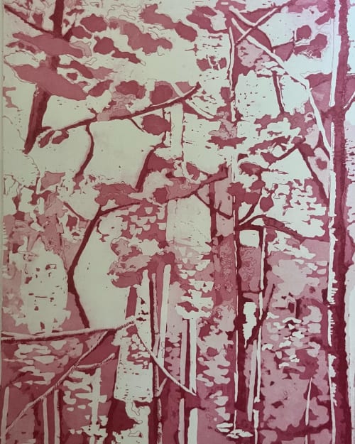 Aspens Etching | Prints by Kaveri Singh