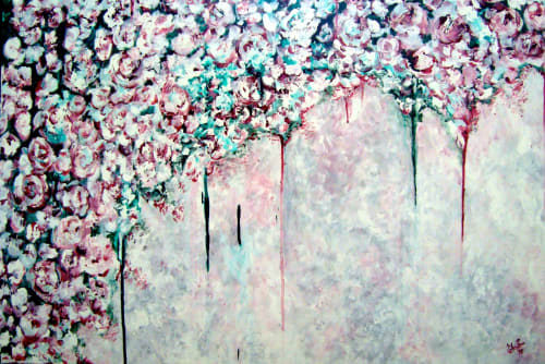 Meet you in the garden | Oil And Acrylic Painting in Paintings by Elena Parau