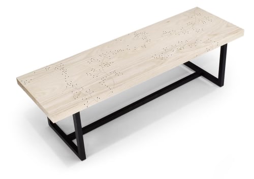 Nail Inlay Coffee Table No. 53 | Tables by Peter Sandback