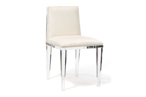 Acrylic dining table chair | Accent Chair in Chairs by PlasticMart