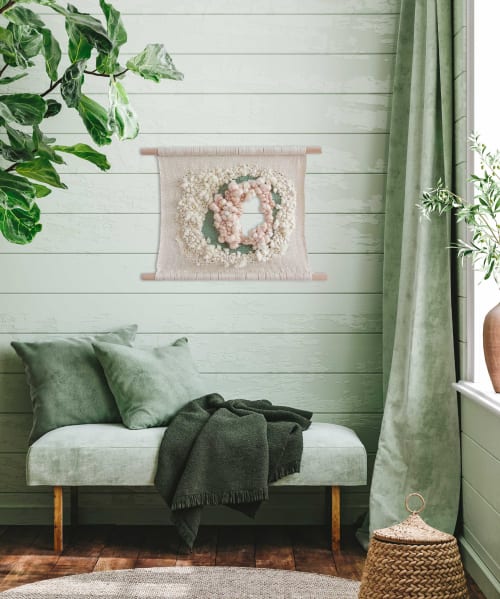 WITHIN SEASHELL | Woven Tapestry | Wall Hangings by Melodie Nicolle