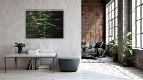 'Northern Lights' | Mixed Media by SANGEETA S