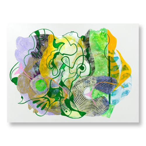 Periwinkle Coil | Mixed Media in Paintings by Nastia Craig