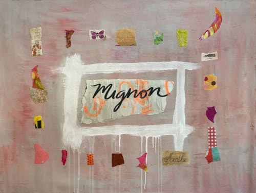 Words for the World Series: Mignon | Mixed Media by Pam (Pamela) Smilow