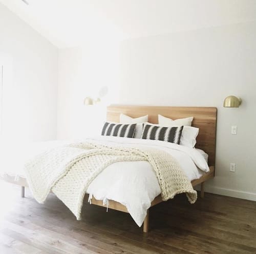 Platform Style Bed with Headboard | Beds & Accessories by Beneath the Bark