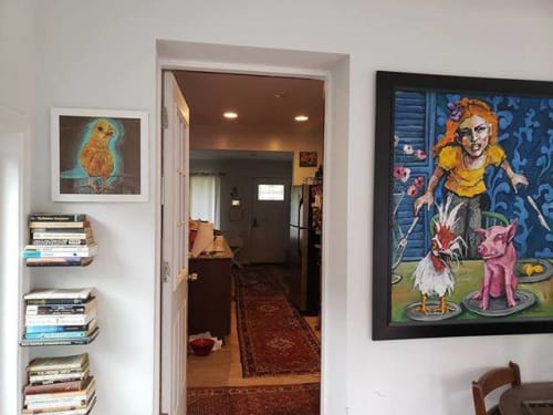 Two of Dana Ellyn's paintings in a private home. | Paintings by Dana Ellyn