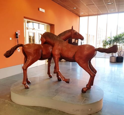 "Paardenkracht" | Sculptures by Simona Vergani | University Medical Center Groningen in Groningen