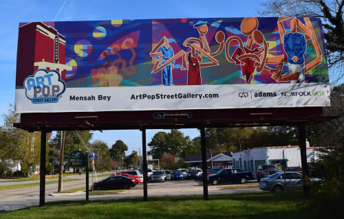 Billboard Mural | Street Murals by Mensah Bey