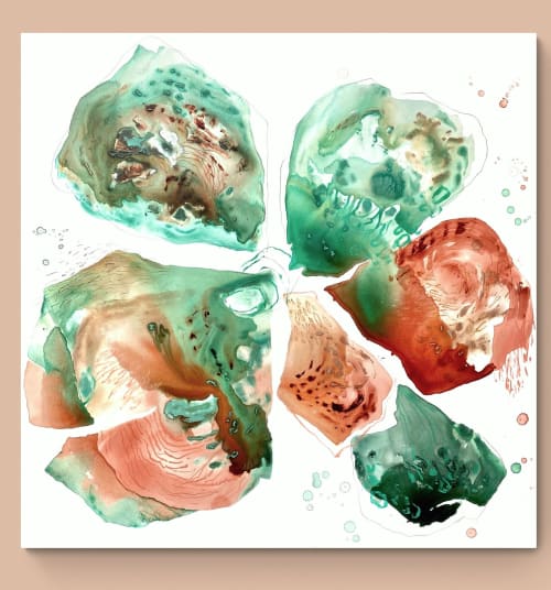 Fragmenta 4 | Oil And Acrylic Painting in Paintings by Cristina Dalla Valentina