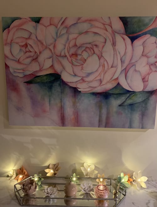 If Only Peonies Bloomed in the Fall | Paintings by Katy Lynch