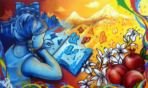 Sommet de la francophonie, Yerevan | Paintings by Wuna graffiti