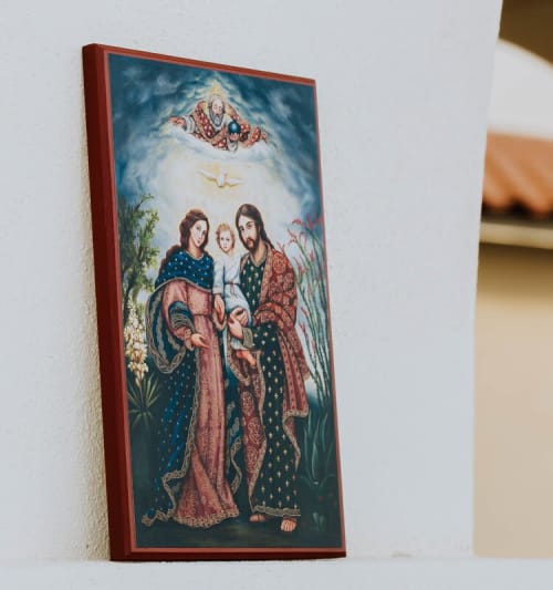 The Holy Family - Print on Icon Board | Art & Wall Decor by Ruth and Geoff Stricklin (New Jerusalem Studios)