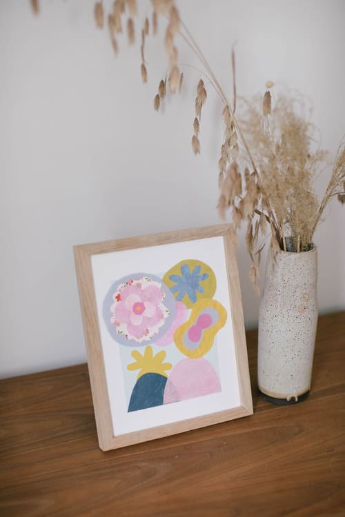 The Hilma 8x10 Original Cut Paper Artwork | Mixed Media by NE
