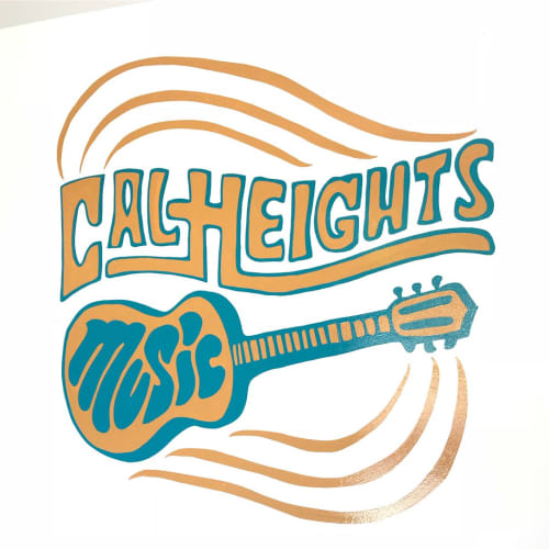 Sign Painting | Signage by Top Notch Signs | Cal Heights Music in Long Beach