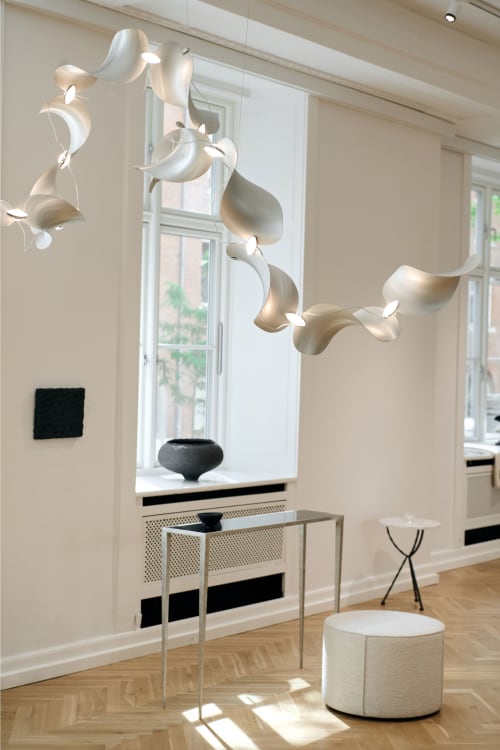 Dune 10 Spiral in Metallic Tones Pendant Light | Chandeliers by MOSS Objects