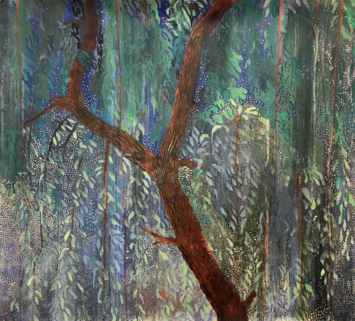 Weeping Willow painting | Oil And Acrylic Painting in Paintings by Renee Bott