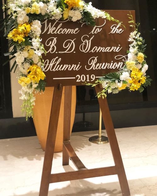 Welcome Sign | Signage by The Bombay Lettering Co. | Trident Hotel, Nariman Point Mumbai in Mumbai