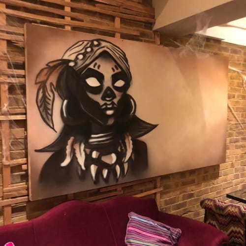 Voodoo Queen Tribe | Paintings by Pixie London | COYA Mayfair in London