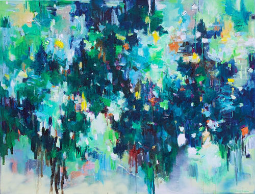 Breeze #4 | Oil And Acrylic Painting in Paintings by Art by Geesien Postema